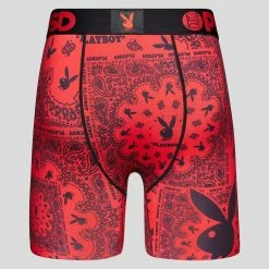 PSD Underwear Playboy - Paisley -Mens Sales 123180002 RED 4