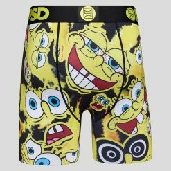 PSD Underwear SpongeBob SquarePants - Spiraling Faces -Mens Sales 123180010 YEL 4