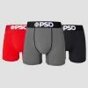 PSD Underwear Solids 3 Pack - Red/Grey/Black 1 PSD Underwear Solids 3 Pack - Red/Grey/Black -Mens Sales 222180123 MUL 1