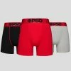 PSD Underwear Solids 3 Pack - Red/Grey/Black -Mens Sales 322180106 MUL 1