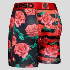 PSD Underwear Spliced Red Roses -Mens Sales 422180160 RED 3