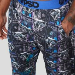 PSD Underwear Lounge Pant - Thermal Money Diamonds -Mens Sales 4221B1003 MUL 4