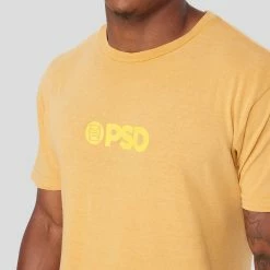 PSD Underwear Gold Mustard Tee 12 PSD Underwear Gold Mustard Tee -Mens Sales 4221T1002 GLD 4
